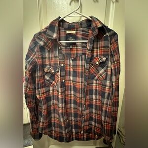 Boyfriend Fit Plaid Top